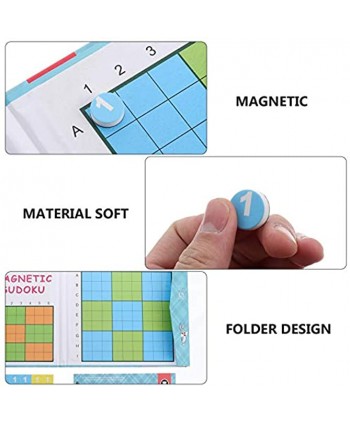 Toyvian Sudoku Magnetic Board Games Number Puzzle Travel Toy Sudoku Cube Number Table Game Brain Digital Puzzle Toy for Kids Children Adults