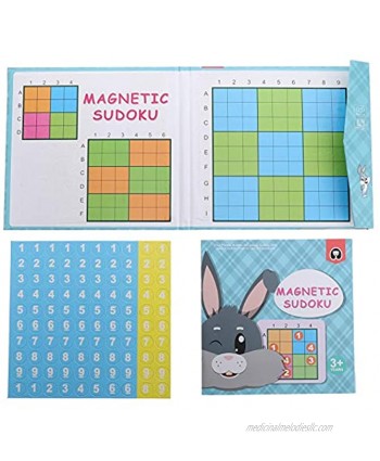 Toyvian Sudoku Magnetic Board Games Number Puzzle Travel Toy Sudoku Cube Number Table Game Brain Digital Puzzle Toy for Kids Children Adults