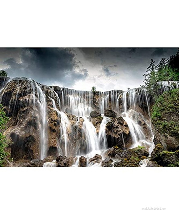 Waterfall Landscape Jigsaw Puzzles Adult Children's Decompression Game Puzzle Home Wall Decoration Paintings 500 1000 1500 Pieces 0224 Color : Partition Size : 500 Pieces