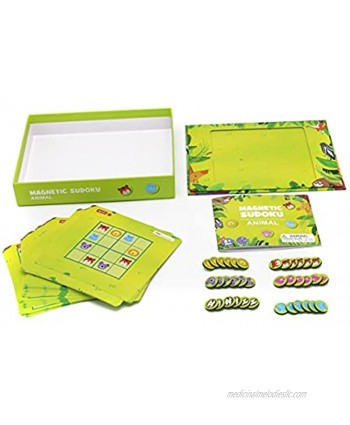Zunammy FS1095 Magnetic Animal Themed Sudoku Play Boards Set