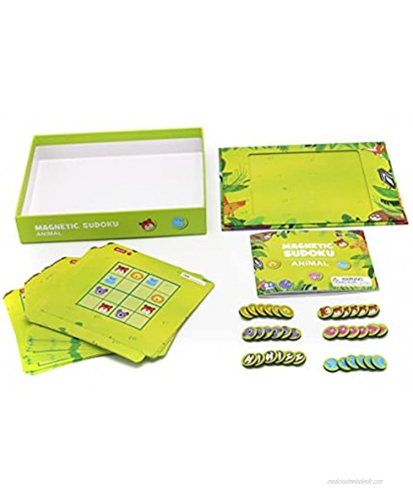 Zunammy FS1095 Magnetic Animal Themed Sudoku Play Boards Set