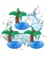 AIWAN LEZHI 3 Pack Coconut Tree Inflatable Drink Holders，Drink Floats Inflatable Cup Coasters for Kids Toys and Pool Party