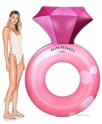 Fall Sales End Soon Float Joy Inflatable Pink Diamond Ring Pool Float Tube for Bachelorette Party Decor Bridal Shower Engagement Party Pool Party