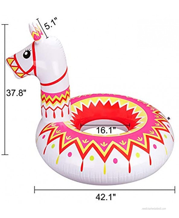 Geefuun Llama Pool Float Party Inflatable Alpaca Pinata Ride On Beach Swimming Ring Fiesta Mexican Water Toys Supplies for Adults