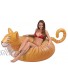 GoFloats Meowzers The Cat Party Tube Inflatable Raft Float in Style for Adults and Kids Orange