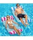Inflatable Pool Float 2-Pack Adult Pool Floaties Multi-Purpose 4-in-1 Swimming Water Floating Rafts  Saddle Lounge Chair Hammock Drifter for Pool Lake Beach River