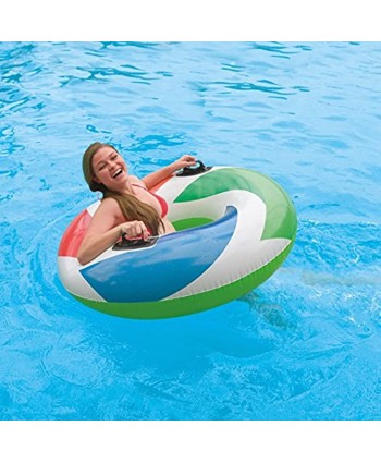 Intex Color Whirl Swimming Pool Float Tube with Handle 48 inch