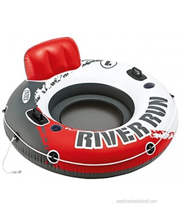 Intex Red River Run 1 Fire Edition Sport Lounge Inflatable Water Float 53" Diameter