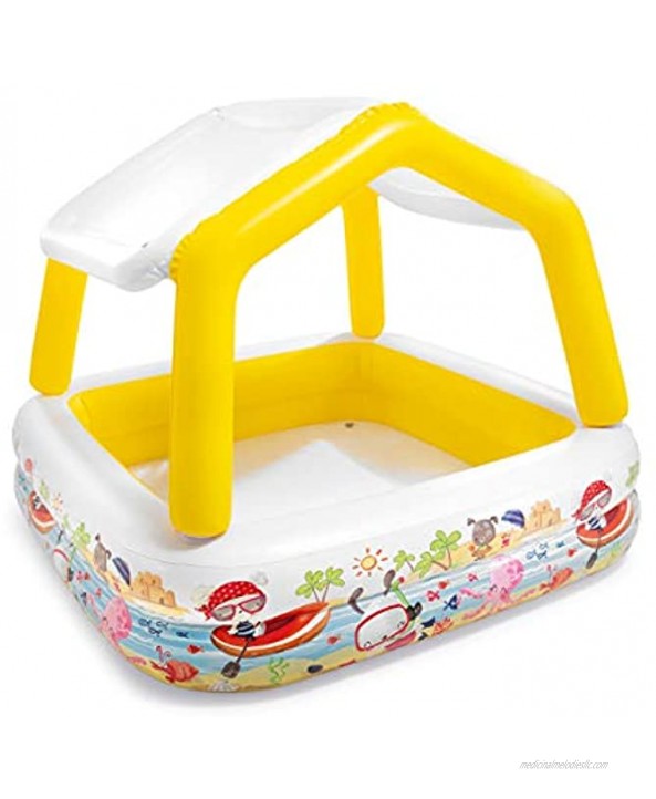 Intex Sun Shade Inflatable Pool 62 X 62 X 48 for Ages 2+