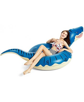 Jasonwell Inflatable Dinosaur Pool Float Tube for Boys Girls Adults 93'' T-Rex Floatie Summer Beach Swimming Pool Inflatables T-Rex Ride on Party Pool Raft Lounge Kids Tyrannosaurus Rex Dinosaur Toys