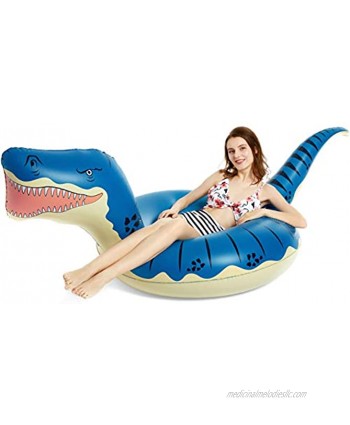 Jasonwell Inflatable Dinosaur Pool Float Tube for Boys Girls Adults 93'' T-Rex Floatie Summer Beach Swimming Pool Inflatables T-Rex Ride on Party Pool Raft Lounge Kids Tyrannosaurus Rex Dinosaur Toys
