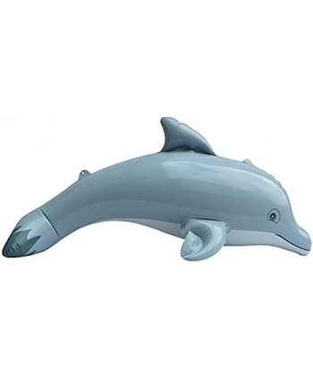 Jet Creations Dolphin Inflatable Toy Gray 20"