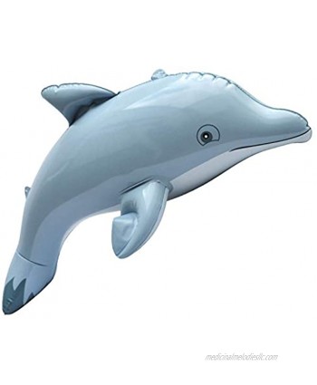 Jet Creations Dolphin Inflatable Toy Gray 20"