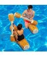 RITONS 2 Pcs Set Inflatable Floating Row Toys Adult Children Pool Party Water Sports Games Log Rafts to Float Toys