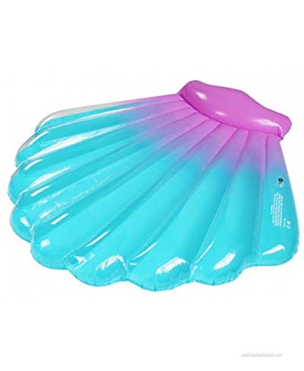 Shell Pool Float for Adult Inflatable Scallop Pool Float Red Beach Lounger Air Mattress Adult Swimming Ring Water Summer Party Toys150x150x16cm