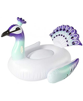 SPERPAND Huge Inflatable Peacock Pool Float，Pool Raft Lounge Ride On Fun Summer Party Decorations Pool Toy