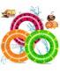 3+3PCS Inflatable Pool Floats 32.5" Fruit Swim Tubes for Kids and Adults Swimming Rings Summer Beach Water Float Party Supplies Pool Toys