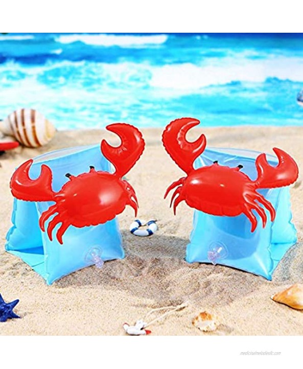 CCINEE Inflatable Arm Bands Crabby Swimming Arm Floats Sleeves Water Wings for Kids Swimming Learners