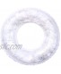 Feather Swim Ring Inflatable Pool Float Giant Swim Tube Raft Clear Tube Pool Float for Adults Kids Pool Toys for Swimming Pool Party Decorations
