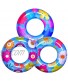 FUN LITTLE TOYS Flower Pool Floats 32.2” 3 Pack Swimming Rings for Kids Adults Inflatable Pool Floats Pool Tubes Summer Beach Water Float Party Pool Toys