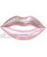 Inflatable Pool Floats ,Inflatable Mouth Print Floating Inflatable Luscious Lip Float with Glitters Rose Pink ,Inflatable Summer Pool Raft Swimming Ring