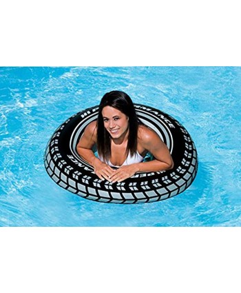 Intex Inflatable 36" Giant Tire Tubes for Swimming Pool Lake Ocean 4 Pack