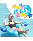 Parentswell Giant Pool Floats 39" Inflatable Candy Pool Float Swimming Ring Tubes 2Pcs Summer Water Party Lake Swim Rings Pool Floaties Toys for Adult