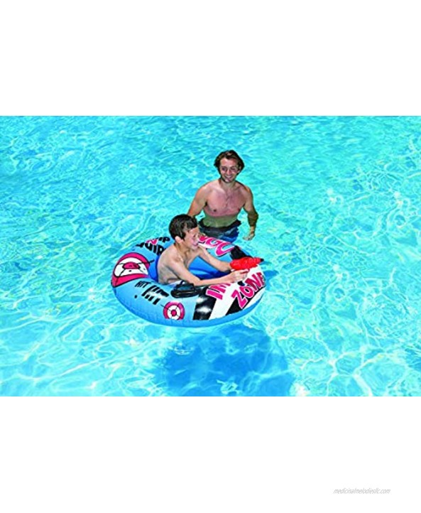 Poolmaster Bump N Squirt Swimming Pool Tube With Action Squirter Blue