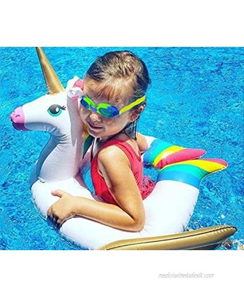 Summer Pool Party Water Toy for Fun Cute Swimming Rings with Adjust Size for Kids Swim Tube Ring Inflatable Pool Floats Party Inner Tube Makes Your Children to Be Focus