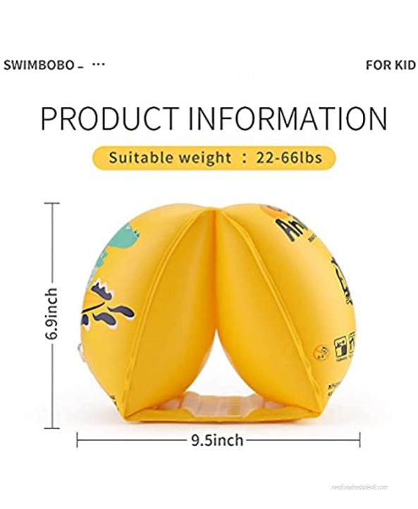 Swimbobo Inflatable Kids Arm Swimming Floats Armbands Children Swim Sleeves Water Rings Swimming Arm Floating…