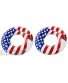 Swimline 36 Inch Inflatable Heavy Duty American Flag Print Swimming Pool and Lake Tube Float Can Hold Up to 200 Pounds 2 Pack