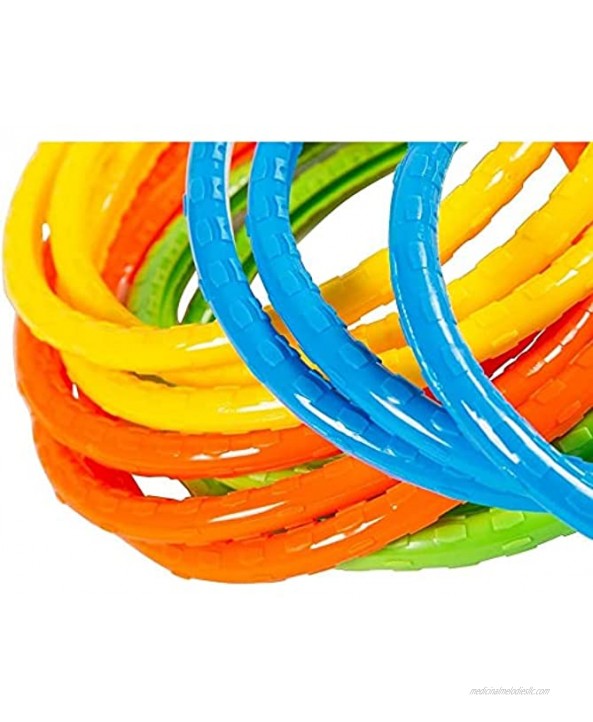 12 Pack Pool Diving Rings for Kids Multicolored Swimming Pool Toys for Party Game