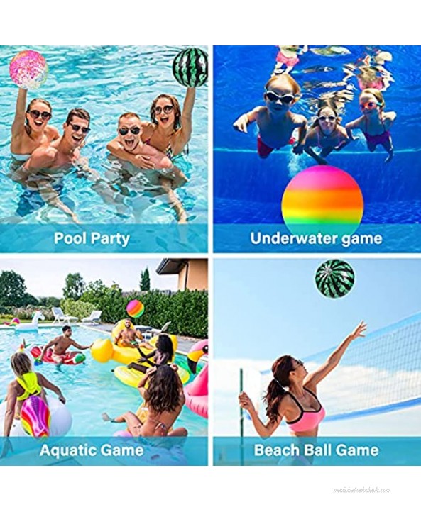 3 Pieces Swimming Pool Toys Ball 8.6 Inch Pool Games Ball Underwater Game Swimming Accessories for Teens and Adults Under Water Passing Dribbling Buoying Diving