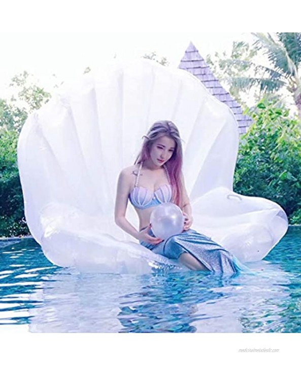 Angel Dress Shop Inflatable Pool Float Unicorn Wing Swan Rainbow Shell Giant Summer Luxury Inflatable Float Raft Lounger for Adults & Kids for Pool Parties and Entertainment