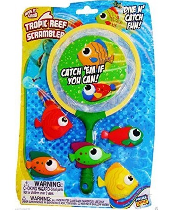 Dive N Grab Tropic Reef Scrambler Pool Toy,fun Pool Toy,dive Toy by Grab N' Dive