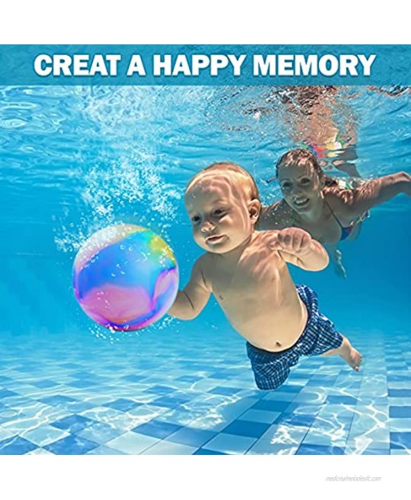FLY2SKY Swimming Pool Ball Toys with Hose Adapter for Underwater Balls Passing Dribbling Diving Pool Toy for Kids 8-12 Teens Adults Ball Swimming Accessories Pool Game for Summer Gift Pool Party