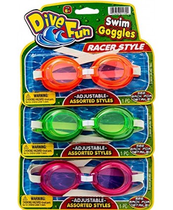 Kids Swimming Goggles 3 Pack Assorted Styles Soft Training Leak-proof Goggles for Kids Summer Pool & Sea Swim Great for Kids &  Boys and Girls. Swimming Googles Set. Plus 1 Bouncy Ball 1170-3p
