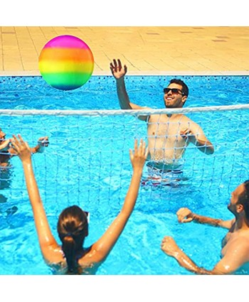 MEHMM Swimming Pool Ball Ball Game for Pool Inflatable Pool Ball with Hose Adapter for Under Water Game Passing Buoying Dribbling Diving for Teen Adult