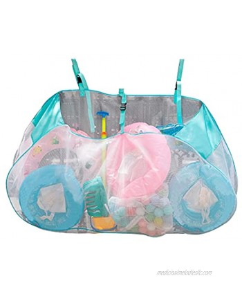 Pool Storage Bag Foldable Large Mesh Beach Bag Sports Equipment Storage Bag for Beach Swimming Versatile Pool Organizer for Floats Balls Inflatable Toys
