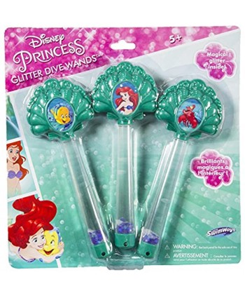 SwimWays Disney Princess Ariel Glitter Dive Wands Pack of 3