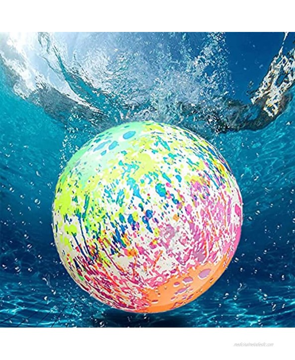 Underwater Swimming Pool Game Toys Ball 9 Inch Pool Ball with Hose Adapter for Pool Under Water Passing Dribbling Diving Pool Games Toy for Kids Teens Adults