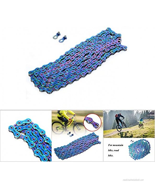Aoutecen Bike Derailleur Chain Anti Rust Cycling Bicycle Chain Half Hollow Chains for Cycling Competition for Cycling