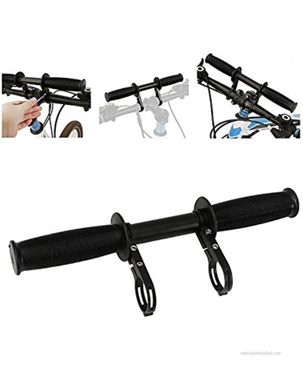 Apofly 1PC Children Bicycle Handbar Attachment Kids Outdoor Travel Bicycle Grips Portable Easy Fitting Removal for All Bicycles Black