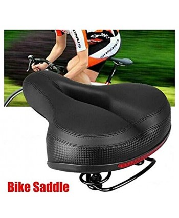 CHXW Bicycle Mountain Bike Seat Cushion Thickening Widening Cushion Riding Equipment Shock Absorber Spring Saddle Color : White