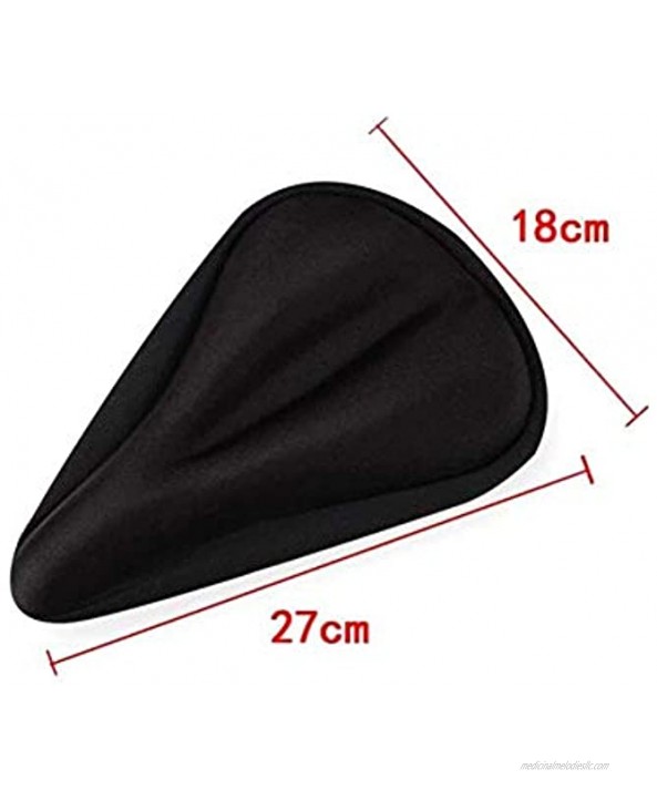 CHXW Bicycle Mountain Bike Silica Gel Comfort Cushion Seat Cover Thickening Saddle Color : Straight Triangular