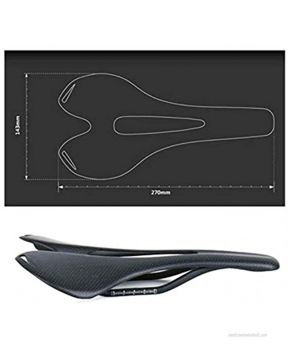 CHXW Carbon Fiber Bicycle Road MTB Bike Carbon Saddle Seat Matte Cushion Cycling Parts Color : Ud Gloss