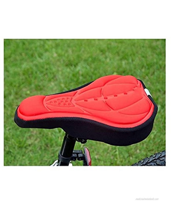 CHXW Cycling Cover Saddle Cover Seat Bike Colorful Silicone Gel Pad Seat Saddle Cover Soft Cushion Color : Blue