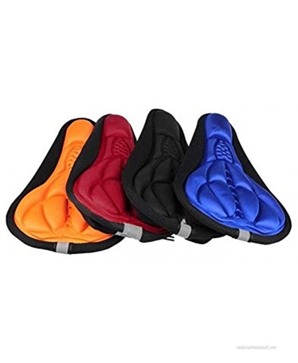 CHXW MTB Thickened Comfort Soft Silicone Gel Pad Cushion Cover Bicycle Saddle Seat Color : Blue