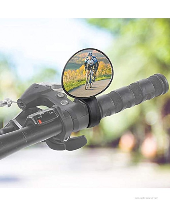 DAUERHAFT Bike Mirrors Easy and Quick Installation Bicycle Handlebar Rearview Mirror Sturdy and Durable for Ride Bike