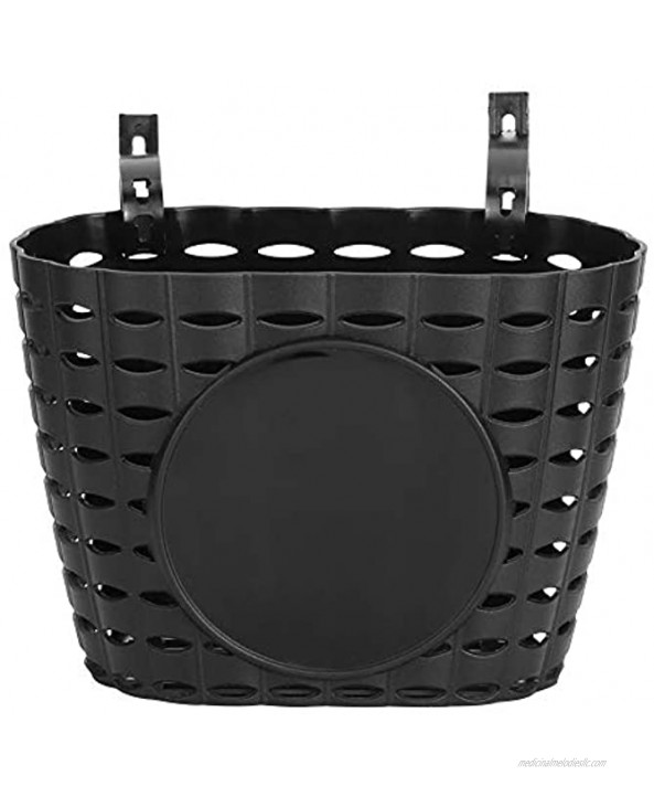 DFKEA Children's Bicycle Bicycle Thickened Plastic Front Hanging Basket Storage Bag Accessories Black